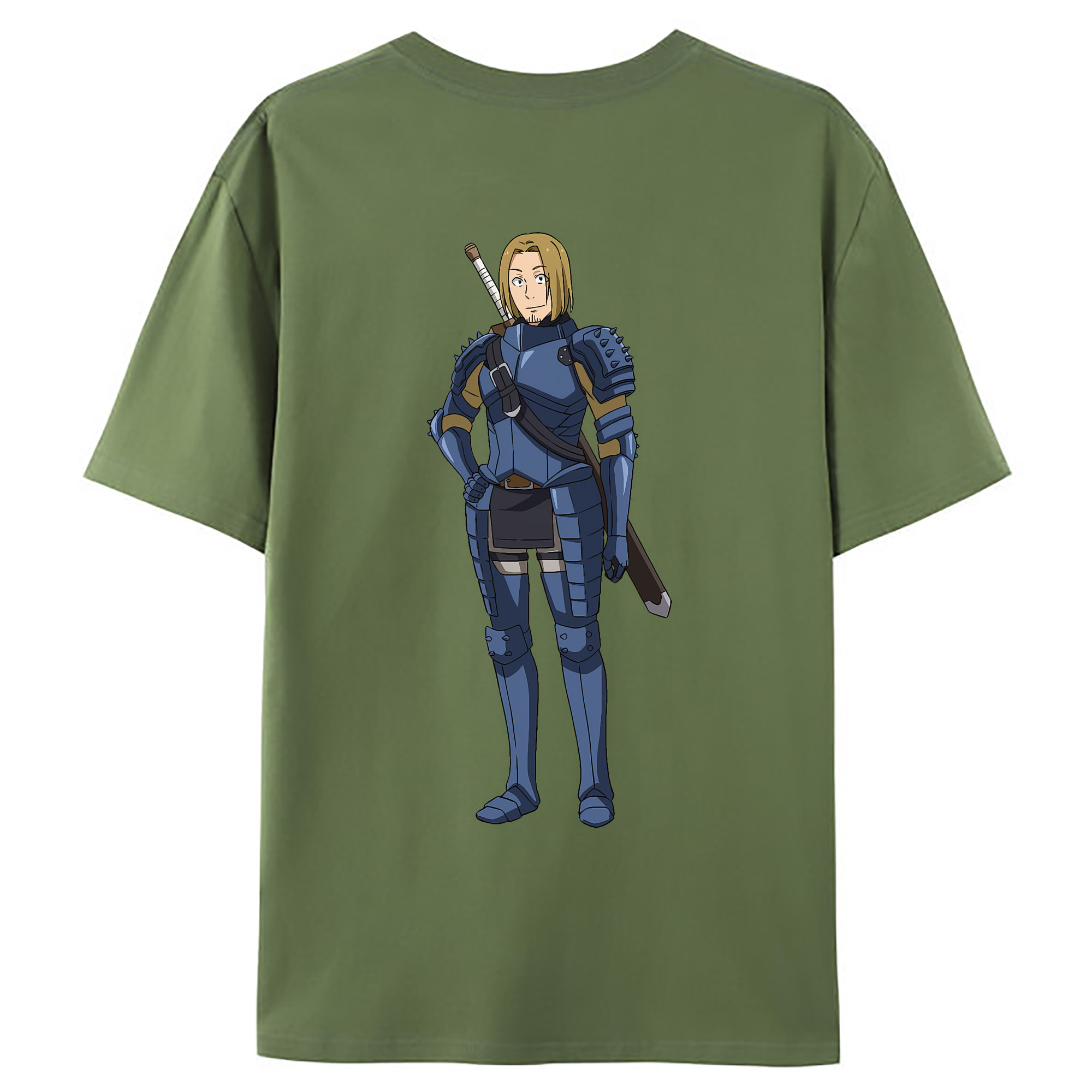 （画像用） 転スラ Regarding Reincarnated to Slime 綿100％ メンズ半袖Tシャツ（バックプリント） 通気性